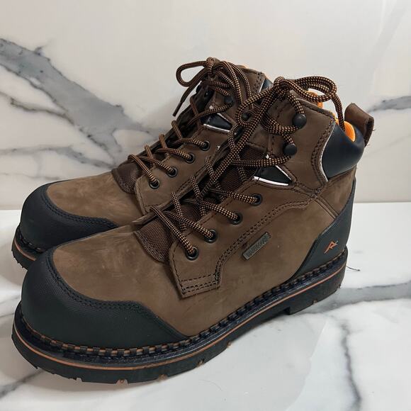 Ridgecut RCT002TS Toughwear Leather Steel Toe Waterproof Work Boots Size 10 - Picture 4 of 9